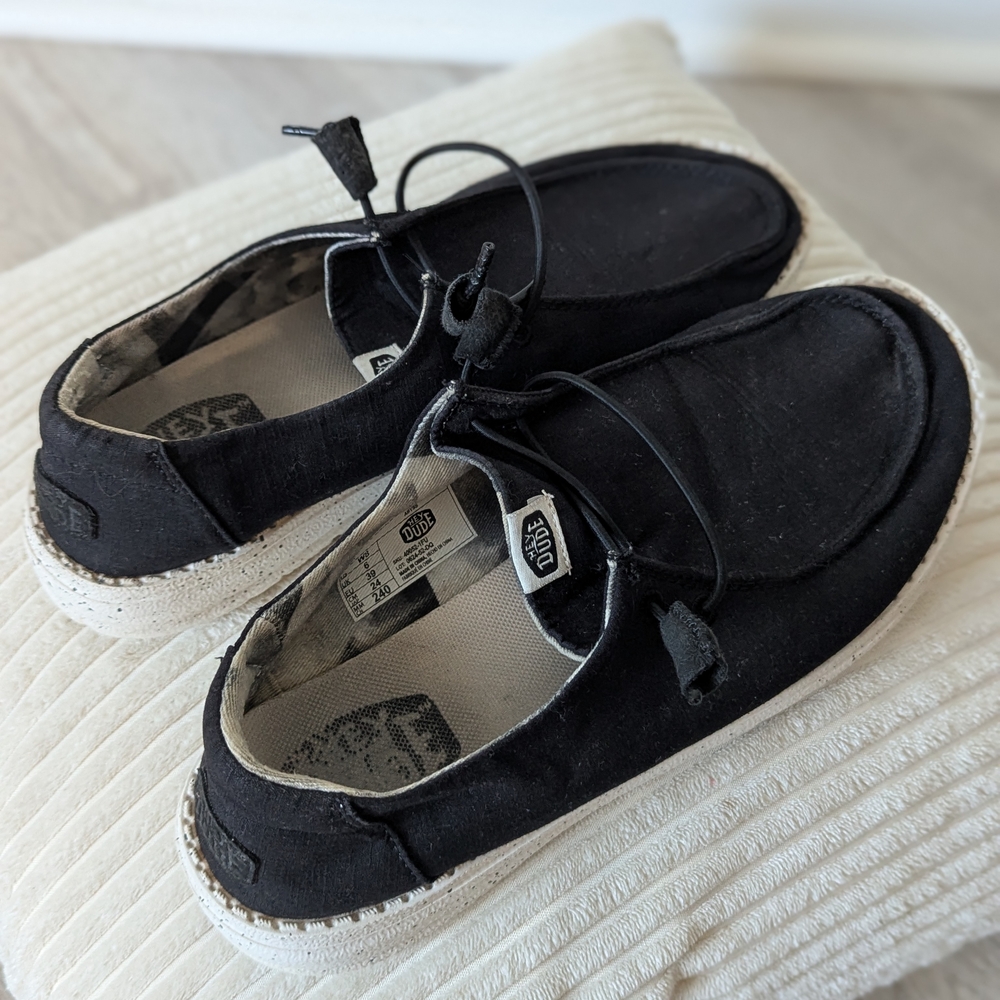 Hey Dude Black Casual Shoes